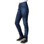 Jeans droits bleus en cuir synthétique stretch Taille L pour femme 
