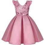 Robes de demoiselle d'honneur roses en satin à volants Taille 3 ans look fashion pour fille de la boutique en ligne Amazon.fr 