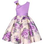Robes de demoiselle d'honneur violettes en satin à volants look fashion pour fille de la boutique en ligne Amazon.fr 