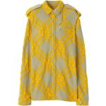 Chemises de créateur Burberry jaunes à carreaux à carreaux Taille XS look fashion pour femme 