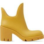 Bottines de créateur Burberry jaunes en caoutchouc à bouts ronds Pointure 41 pour femme 