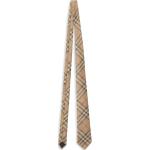 Cravates en soie de créateur Burberry beiges à carreaux à motif papillons Tailles uniques pour homme 