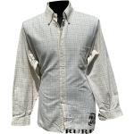Chemises unies de créateur Burberry blanches à carreaux seconde main à manches longues Taille L pour homme en solde 