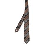 Cravates en soie de créateur Burberry à rayures à motif papillons Tailles uniques pour homme 