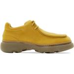 Chaussures casual de créateur Burberry jaunes en daim à motif fleurs à bouts carrés Pointure 44,5 look casual pour homme 