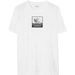 T-shirts à imprimés de créateur Burberry blancs en jersey à manches courtes pour femme 
