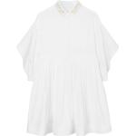Robes plissées Burberry blanches en coton mélangé de créateur pour fille de la boutique en ligne Farfetch.com 