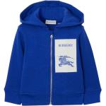 Sweats zippés de créateur Burberry bleu électrique en jersey enfant 