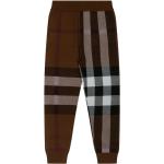 Pantalons de créateur Burberry marron à carreaux enfant look fashion 
