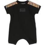 Barboteuses Burberry noires à carreaux de créateur Taille 12 mois pour bébé de la boutique en ligne Farfetch.com 