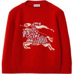 Pulls en laine de créateur Burberry rouges enfant 