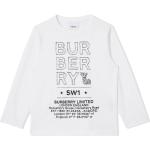 T-shirts à imprimés de créateur Burberry blancs enfant 