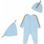 Vêtements de créateur Burberry bleues claires enfant bio éco-responsable Taille naissance look vintage 