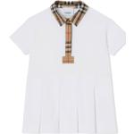 Burberry Kids robe-polo à motif Vintage Check - Blanc
