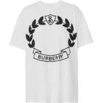T-shirts de créateur Burberry blancs en jersey bio à manches courtes pour femme 