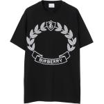 T-shirts à imprimés de créateur Burberry noirs en jersey pour femme 