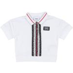 Polos à manches courtes Burberry blancs en coton de créateur Taille 8 ans pour fille en promo de la boutique en ligne Yoox.com avec livraison gratuite 