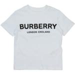 T-shirts à col rond Burberry blancs en coton de créateur Taille 6 ans pour fille en promo de la boutique en ligne Yoox.com avec livraison gratuite 