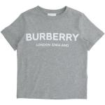 T-shirts à col rond Burberry gris en coton de créateur Taille 8 ans pour fille en promo de la boutique en ligne Yoox.com avec livraison gratuite 