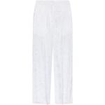 Pantalons large de créateur Burberry blancs à effet froissé en viscose Taille XXS look fashion pour femme 