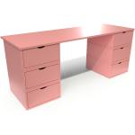 Bureaux en bois ABC Meubles rose pastel en pin made in France 