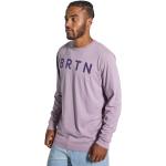T-shirts Burton violets en coton bio Taille L pour homme 