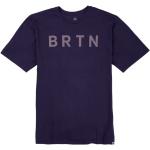 T-shirts Burton violets en coton à manches courtes bio à manches courtes Taille S pour homme 