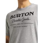 T-shirts Burton gris à manches courtes bio à manches courtes Taille XS look fashion pour homme en promo 