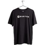 T-shirts Burton noirs en coton à manches courtes bio à manches courtes Taille XS classiques pour homme 