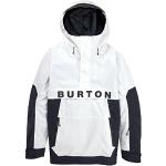 Vestes de ski Burton blanches en taffetas imperméables avec zip d'aération Taille L look fashion pour homme 