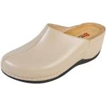 Buxa Anatomic BZ340 Sabots Femmes Chaussures en Cuir Pantoufles Sabot Sandales, beige, 38 EU