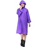BXT pour femmes éthylène-acétate de vinyle épais manteau de pluie mode avec capuche et manches, manteau imperméable extérieure, XL violette