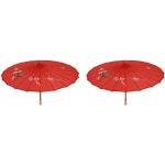 Porte-parapluies rouges en lot de 2 