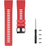 Bracelets de montre rouges look sportif en silicone 