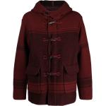 Manteaux en laine C.P. Company rouges à carreaux à manches longues Taille 3 XL pour femme en promo 