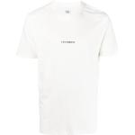 T-shirts à imprimés C.P. Company blancs en jersey à manches courtes à col rond pour homme 