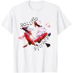 T-shirts blancs Rolling Stones Taille S classiques pour homme 