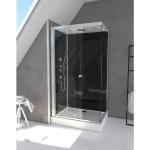 Cabines de douche argentées laquées en aluminium inspirations zen 
