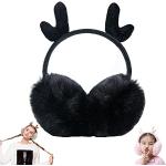 Cache-oreilles noirs en fausse fourrure look fashion pour fille de la boutique en ligne Amazon.fr 