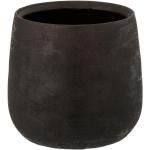 Pots de fleur design Paris Prix noirs en céramique de 22 cm diamètre 22 cm modernes en promo 