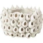Caches pots design Paris Prix blancs en porcelaine de 32 cm diamètre 32 cm en promo 