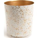 Caches pots design dorés en métal de 18 cm diamètre 18 cm modernes 