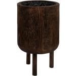 Cache-pots Paris Prix marron en bois de Paulownia de 45 cm diamètre 45 cm modernes en promo 