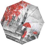Parapluies pliants gris à motif Londres look fashion 