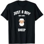 T-shirts noirs à motif moutons enfant look Kawaii 