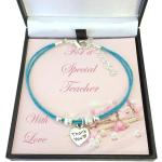 Bracelets de perles turquoise en argent à perles pour enfant 