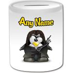 Tirelires Unigift blanches à motif pingouins Le Seigneur des Anneaux Aragorn 