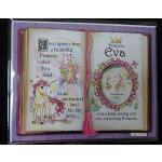 Cadeau pour Eva Princesse Licorne avec verset spécial et cadre photo au choix (cadre blanc)