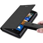 Housses noires en cuir synthétique Nokia Lumia 925 