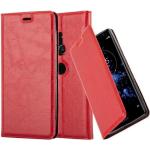 Housses Sony Xperia XZ2 rouges en cuir synthétique 